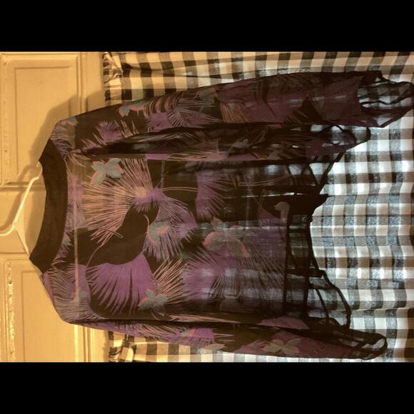 Talk of the Walk Black Short Kimono with Peacocks - Picture 6 of 9